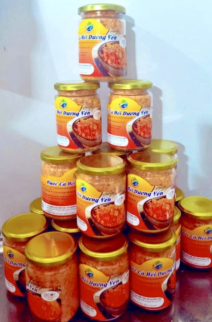 Sản phẩm Ruốc Cá hồi Dương Yến của HTX Dương Yến đạt OCOP 3 sao Sản phẩm Ruốc Cá hồi Dương Yến của HTX Dương Yến đạt OCOP 3 sao